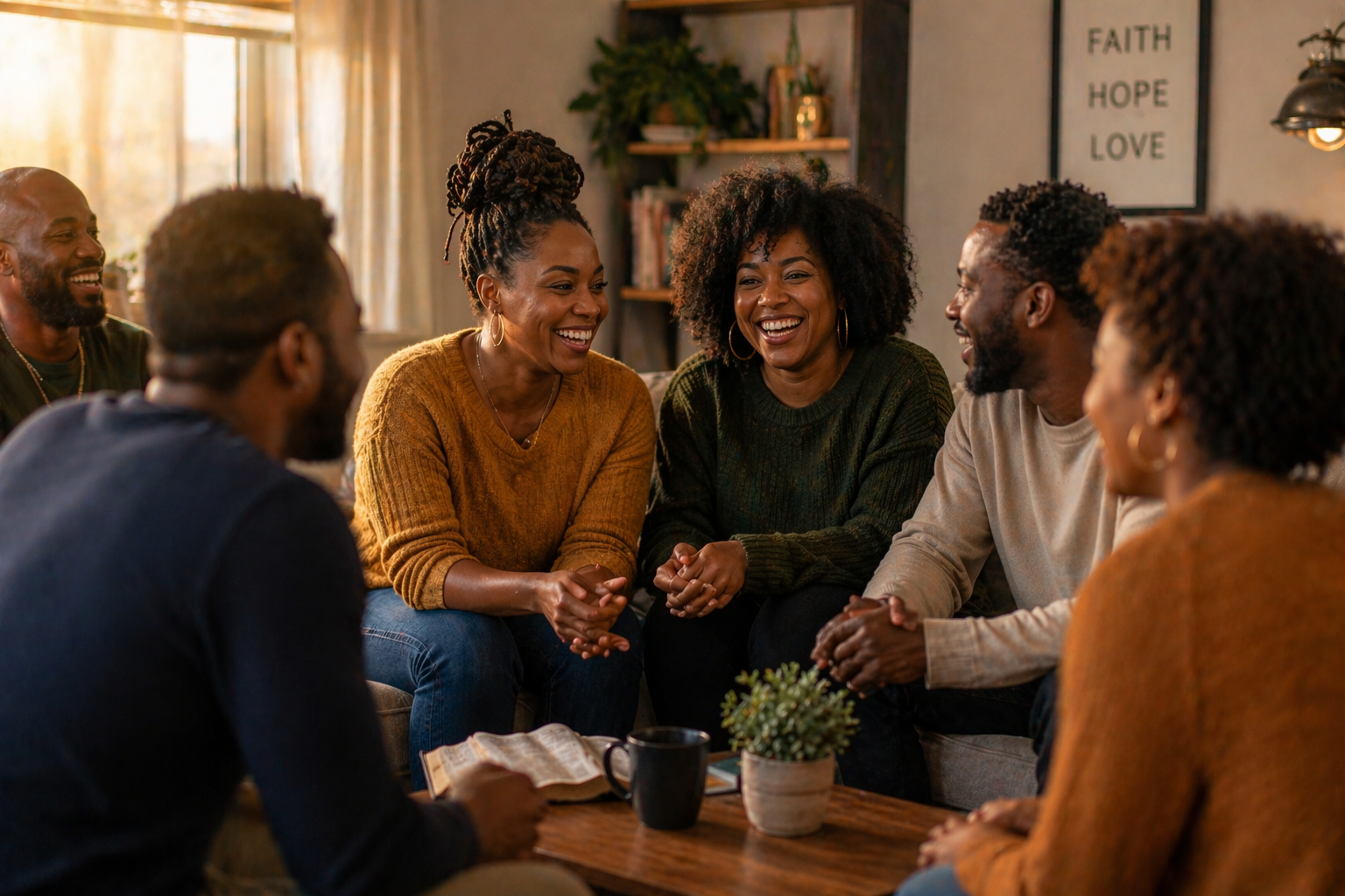 Community members connecting and supporting each other